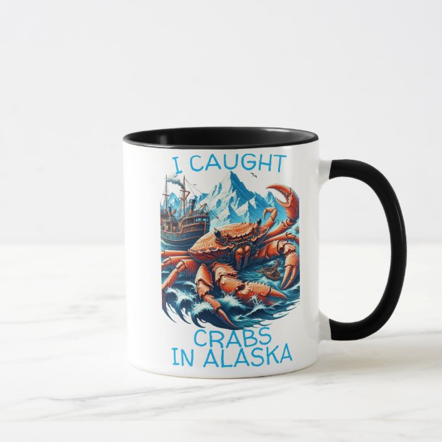 Gigantic King Crabs Dutch Harbor Mug (Right)