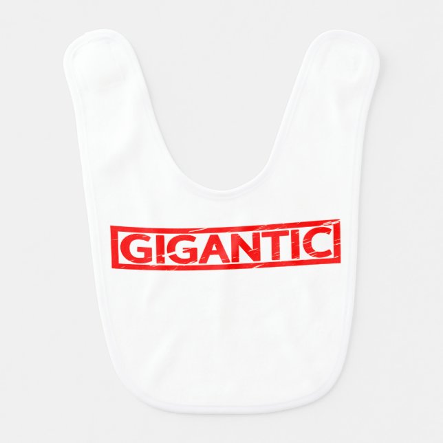 Gigantic Stamp Baby Bib (Front)