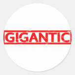 Gigantic Stamp Classic Round Sticker