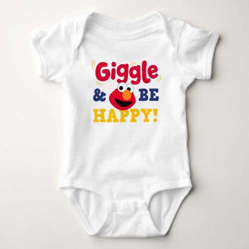 Giggle and Be Happy Elmo Baby Bodysuit