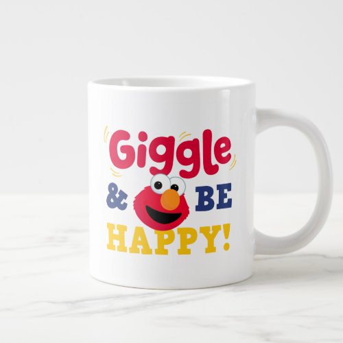 Giggle and Be Happy Elmo Giant Coffee Mug