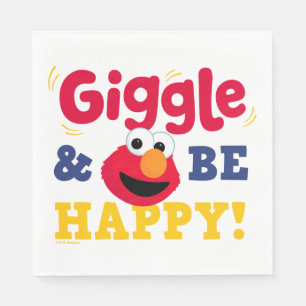 Giggle and Be Happy Elmo Napkins