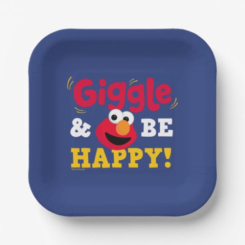 Giggle and Be Happy Elmo Paper Plates