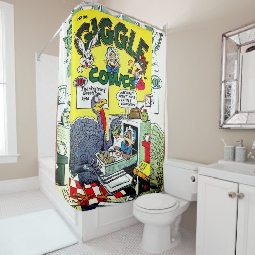 Giggle Comics No 36 Shower Curtain