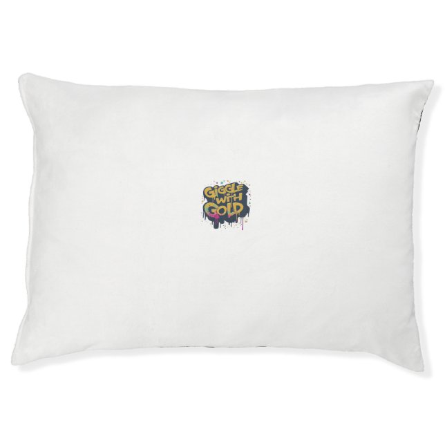 Giggle with Gold Pet Bed (Front)