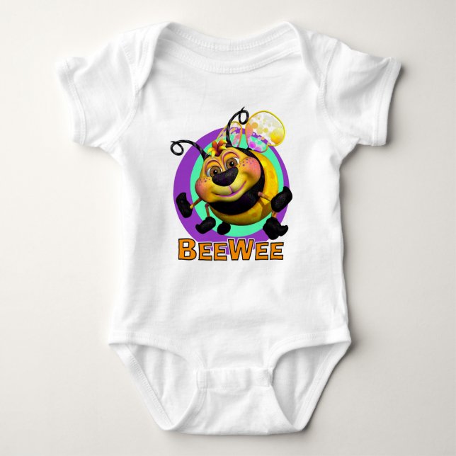 GiggleBellies BeeWee the Bumble Bee Baby Bodysuit (Front)