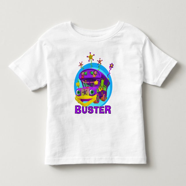 GiggleBellies Buster the Bus Toddler T-shirt (Front)