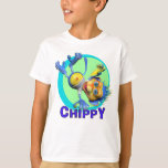 Gigglebellies Chippy The Monkey T-shirt at Zazzle