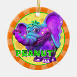&quot;gigglebellies&quot; Peanut The Elephant Ornament at Zazzle