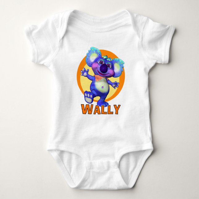 GiggleBellies Wally the Koala Baby Bodysuit (Front)
