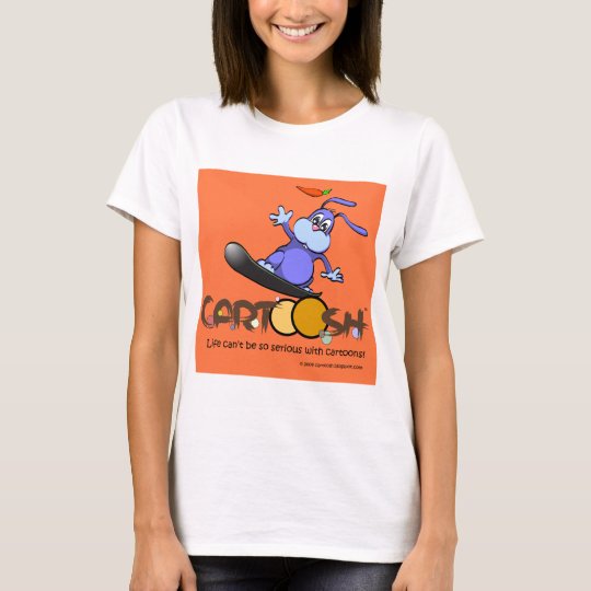 giggleBunny on Cartoosh snowboard T-Shirt