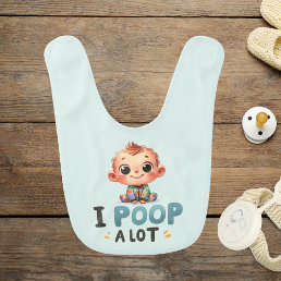 Giggles and Gurgles - Cute Poop Joke Baby Bib