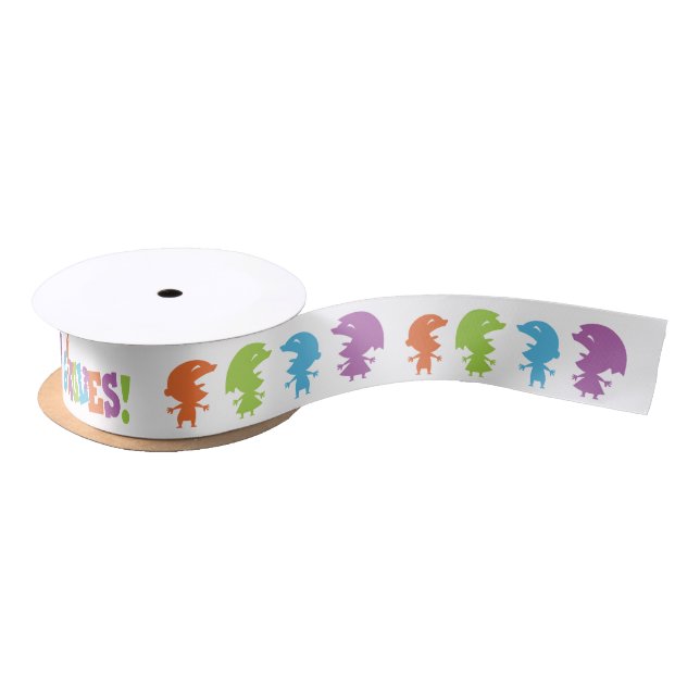 GIGGLES and Happy DAY! Satin Ribbon (Spool)