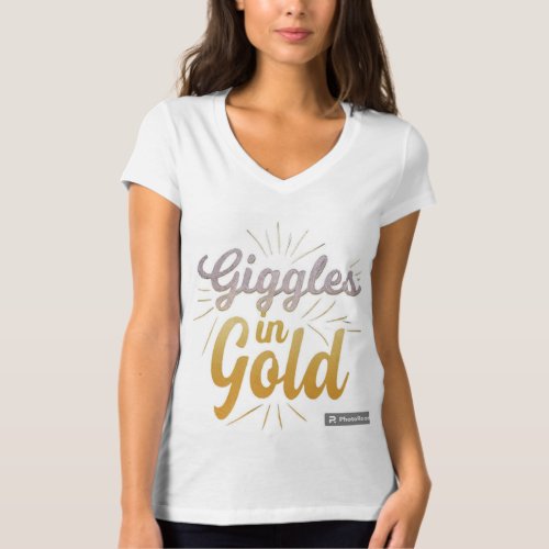 Giggles in Gold T_Shirt