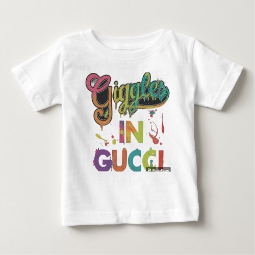 Giggles in Gucci Baby T_Shirt