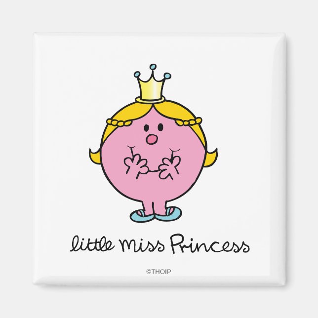 Giggling Little Miss Princess Magnet (Front)