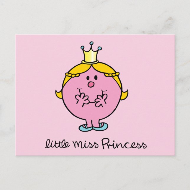 Giggling Little Miss Princess Postcard (Front)