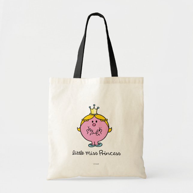 Giggling Little Miss Princess Tote Bag (Front)
