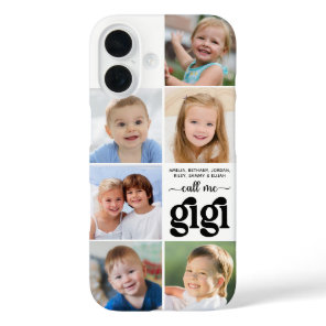 Gigi 5 Photo Collage Personalized iPhone 16 Case