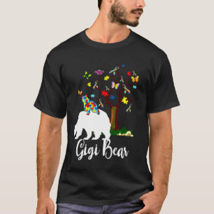 Gigi Bear Autism Awareness Love Support T-Shirt
