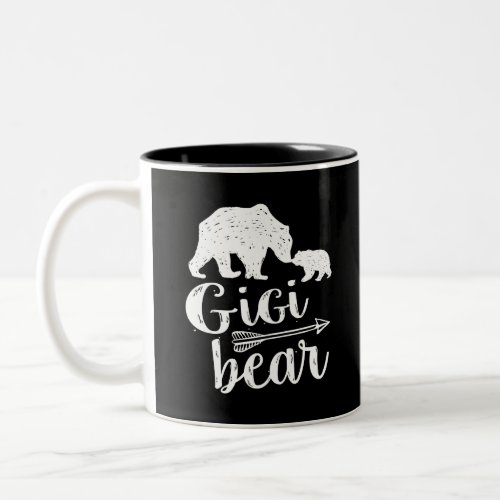 Gigi Bear Great Grandma Gift Two_Tone Coffee Mug