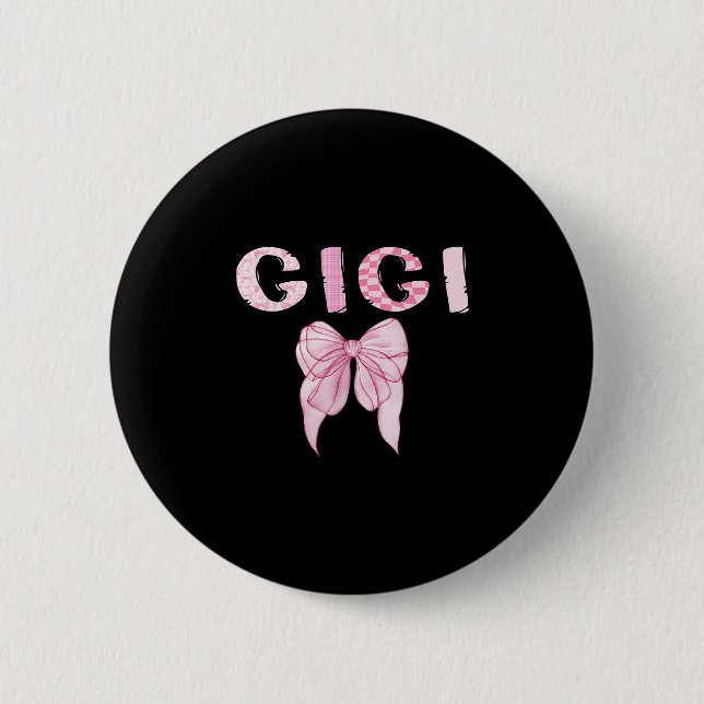 Gigi Birthday Girl Matching Coquette Nk Bow  Button (Front)