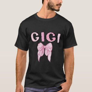 Gigi Birthday Girl Matching Coquette Nk Bow T-Shirt