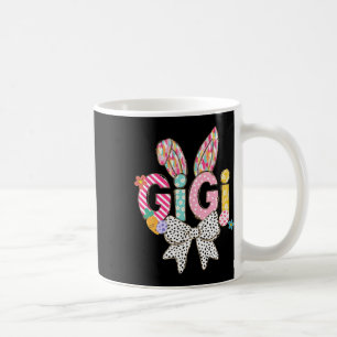 Gigi Bunny Ears Colorful Easter Floral Theme Coffee Mug