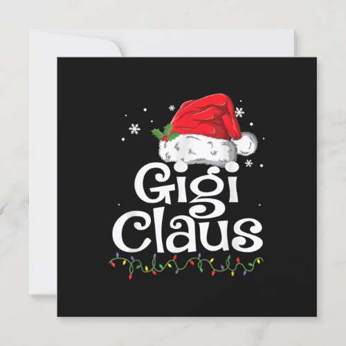 Gigi Caus Christmas Pajamas Santa Invitation