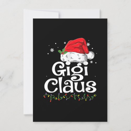 Gigi Caus Christmas Pajamas Santa Invitation