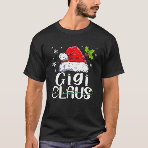 Gigi Claus Christmas Pajama Family Matching Xmas T_Shirt