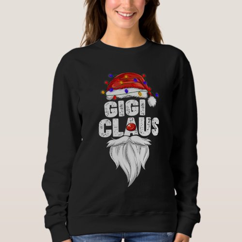 Gigi Claus  Family Matching Gigi Claus Pajama Sweatshirt