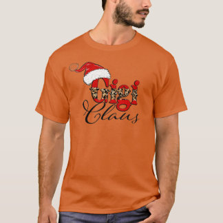 Gigi Claus Merry Christmas Funny Mom Lover Santa H T-Shirt