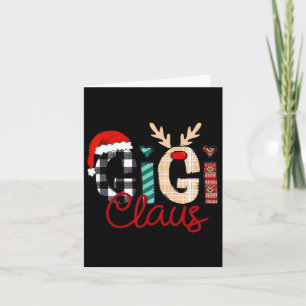 Gigi Claus Reindeer Christmas Card