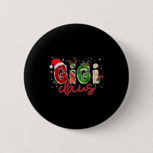 Gigi Claus Santa Claus Family Matching Christmas P Button