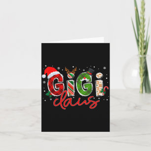 Gigi Claus Santa Claus Family Matching Christmas P Card
