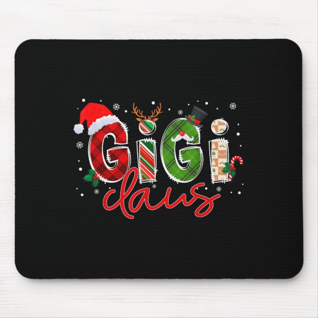 Gigi Claus Santa Claus Family Matching Christmas P Mouse Pad (Front)
