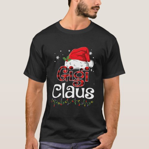 Gigi Claus Santa Pajama Family T_Shirt