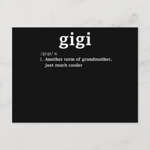 Gigi Definition Funny Grandma Mother Day Gifts Wom Announcement Postcard