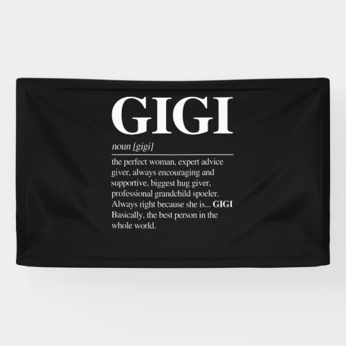 Gigi Definition Grandma Mother Day Gifts Women Banner