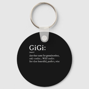 Gigi Definition T Women Gigi Gift Grandma Birthday Keychain