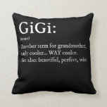 Gigi Definition T Women Gigi Gift Grandma Birthday Throw Pillow<br><div class="desc">Gigi Definition T Women Gigi Gift Grandma Birthday</div>