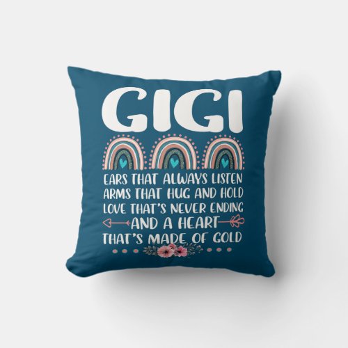 Gigi Ears That Always Listen Arm That Hug And Throw Pillow