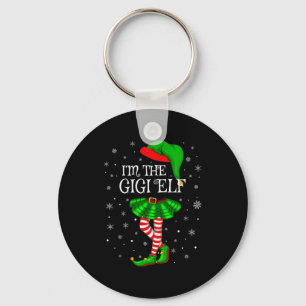 Gigi Elf Christmas Matching Family Women Girls Elf Keychain