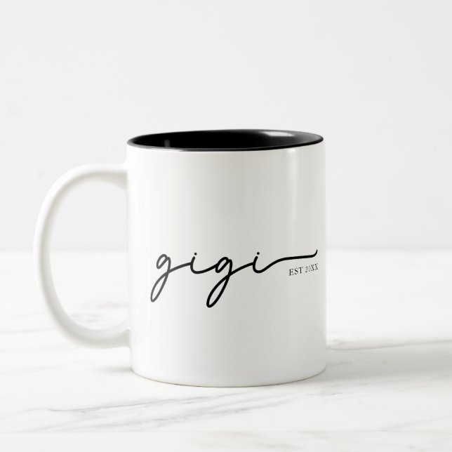 Gigi Est 20XX Mug – Personalized Grandma Gift      (Left)