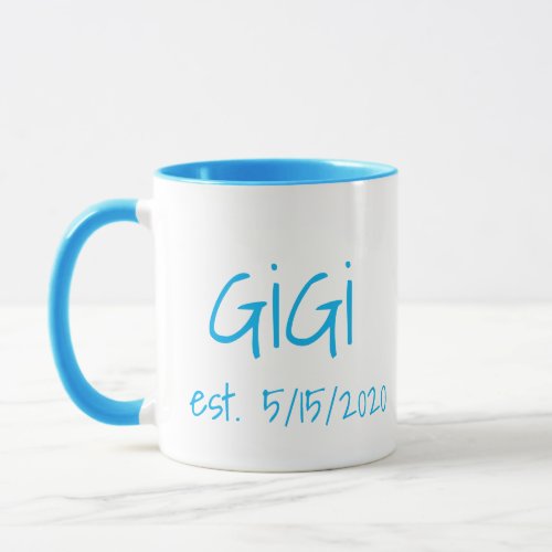 Gigi Established Date Mug