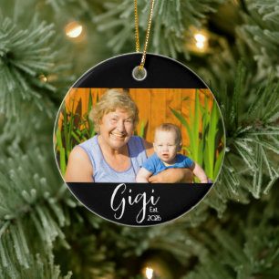 Gigi Established Photo Gift Ceramic Ornament