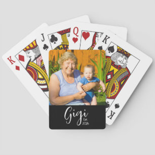 Gigi Established Photo Gift Poker Cards