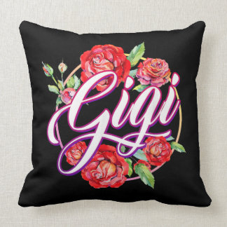 Gigi Floral Women Gigi Grandma Mother's Day Throw Pillow