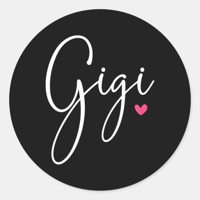 Gigi For Grandma Mother'S Day Grand Classic Round Sticker (Front)
